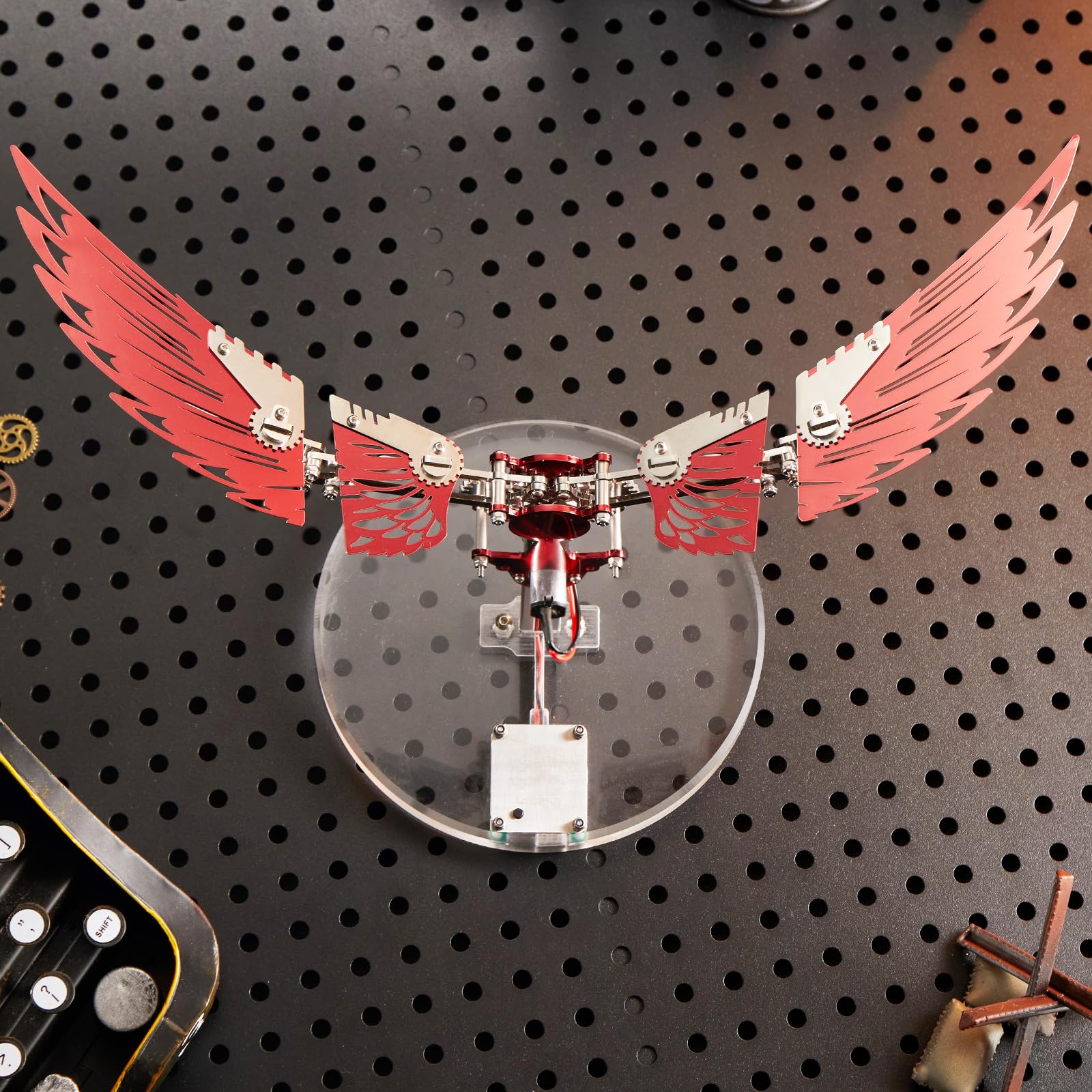 Ornithopter msp foil 部分光沢 3D Metal Ornithopter Puzzles for Adults Model Kits Mechanical